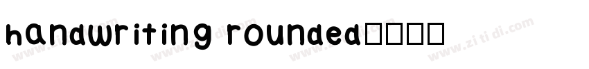 handwriting rounded字体转换